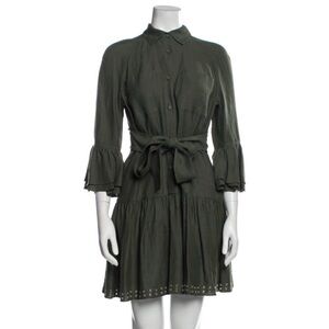 Derek Lam 10 Crosby mock neck knee-length dress